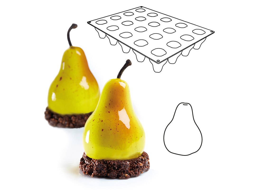 Pavoni PX4329 3D Pavoflex Silikon Kalıp TUTTI FRUTTI 400x300 mm (Armut)