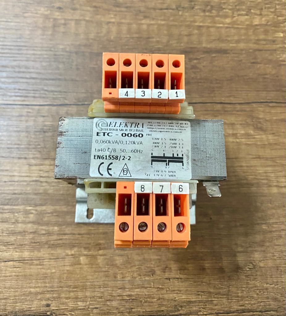 Trafo Elektra ETC - 0060 0,060kVA /0,120kVA