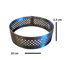 Pasta Çemberi Pandispanya Yuvarlak Delikli 2,5x10 cm