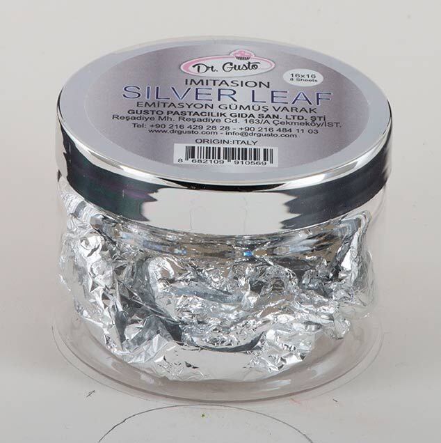 IMITASYON VARAK 8 Lİ KAVANOZ GÜMÜŞ (16*16)