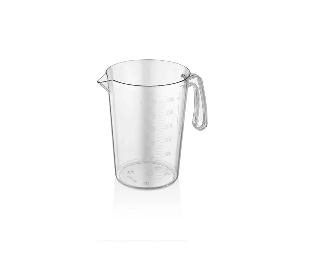 Plastik Ölçü Kabı Karaf - 1 Lt