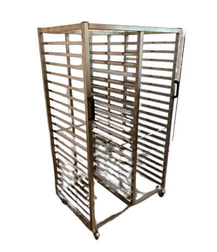 Tepsi Taşıma Arabası İkili Paslanmaz 40x60 cm