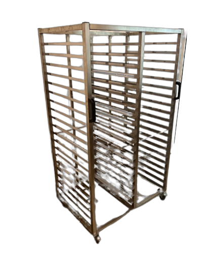 Tepsi Taşıma Arabası İkili Paslanmaz 40x60 cm