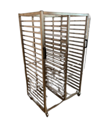 Tepsi Taşıma Arabası İkili Paslanmaz 40x60 cm