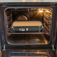 Guardini Dörtgen Çıkabilir Tabanlı Kelepçeli 19x28x7 cm Kek Kalıbı