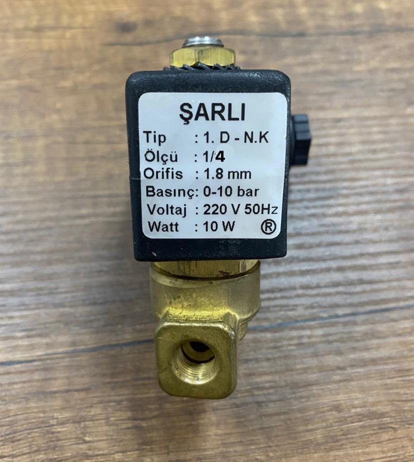Şarlı Selenoid Valf 1/4