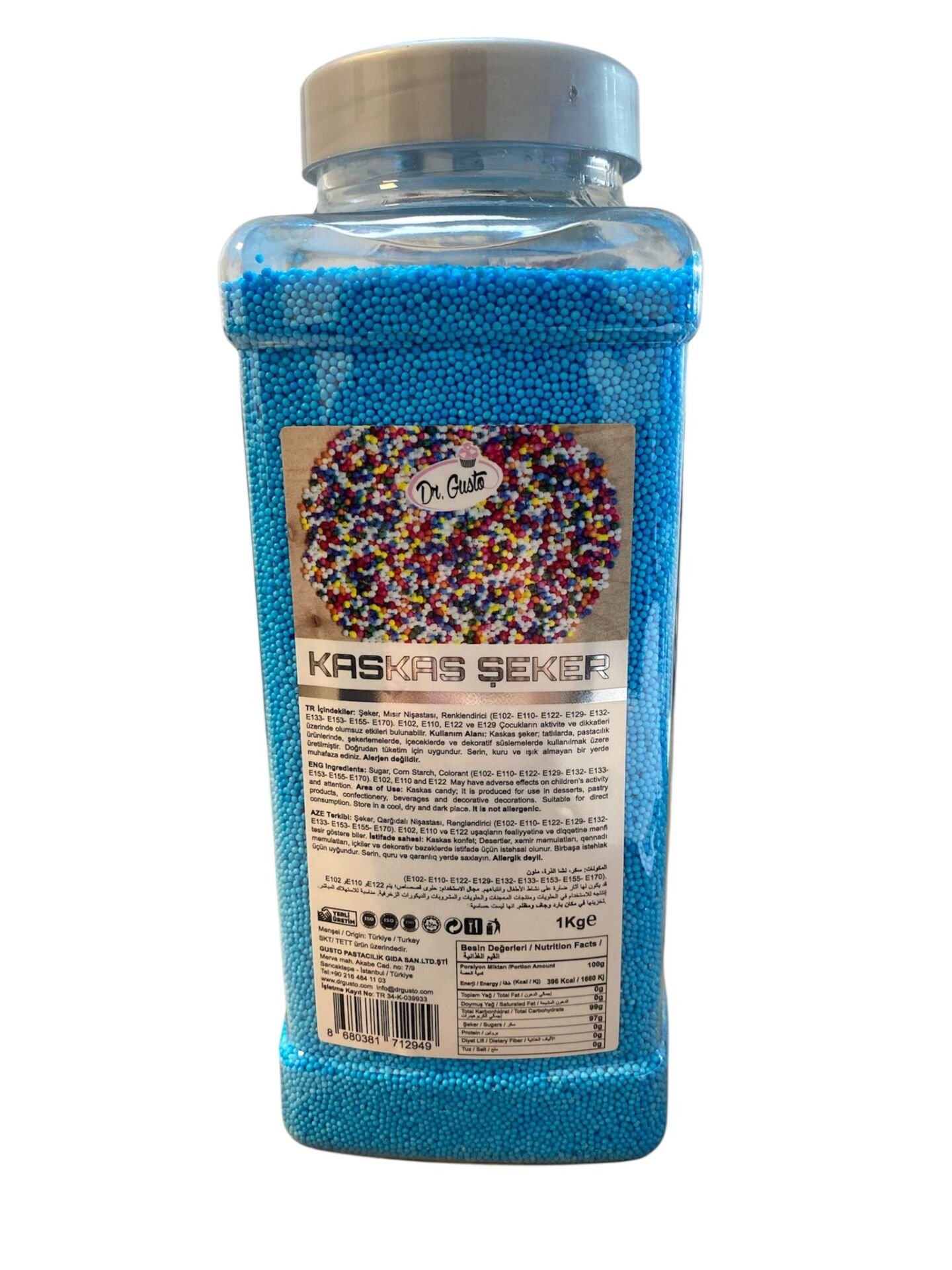 EDT.DR.GUSTO KASKAS ŞEKERİ MAVİ