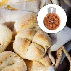 Ahşap Saplı Yuvarlak Ekmek Jileti