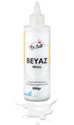 Su Bazlı Likit Gıda Boyası Beyaz 250 Gr
