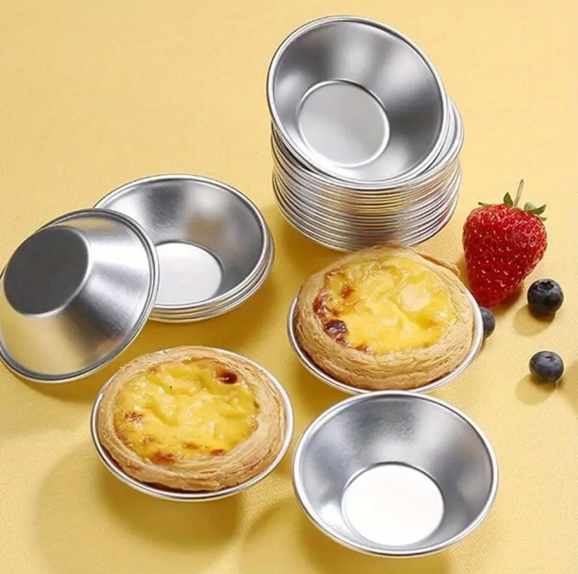 Nata Kalıbı Alüminyum 7 cm 12 li paket