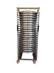 Börek Baklava Tepsi Taşıma Arabası 55X55 cm 23 raflı