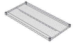 Tel İstif Rafı 4 kat Paslanmaz 53X107X183 cm