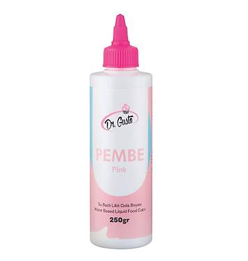 Su Bazlı Likit Gıda Boyası Pembe 250 Gr