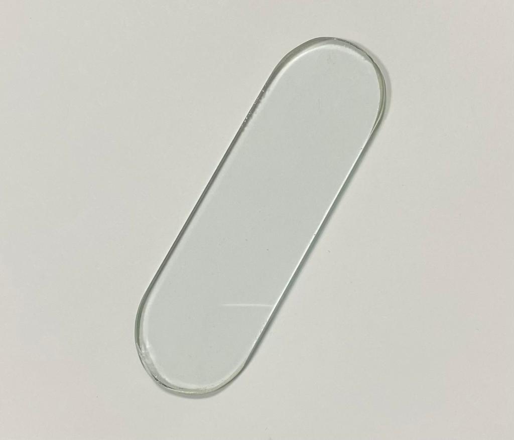 Oval Kesim Isı Cam - 12x 3,5cm-5mm