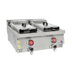 Fritöz Set Üstü 12+12 Litre Elektirikli Fritöz