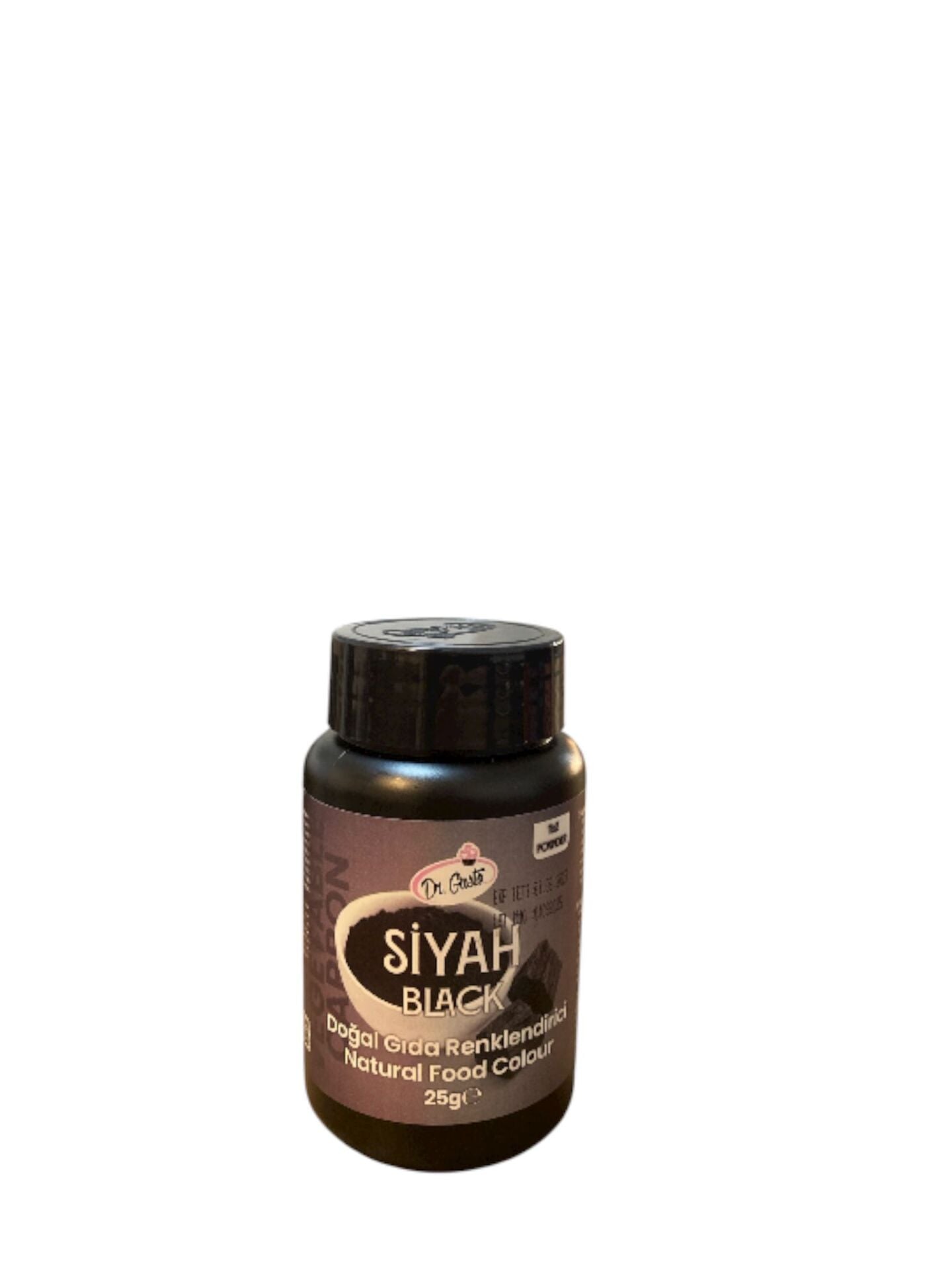 DR.GUSTO DOĞAL TOZ GIDA BOYASI SİYAH 25 GR