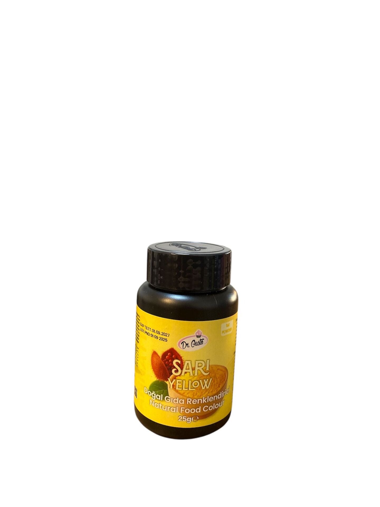 DR.GUSTO DOĞAL TOZ GIDA BOYASI SARI 25 GR