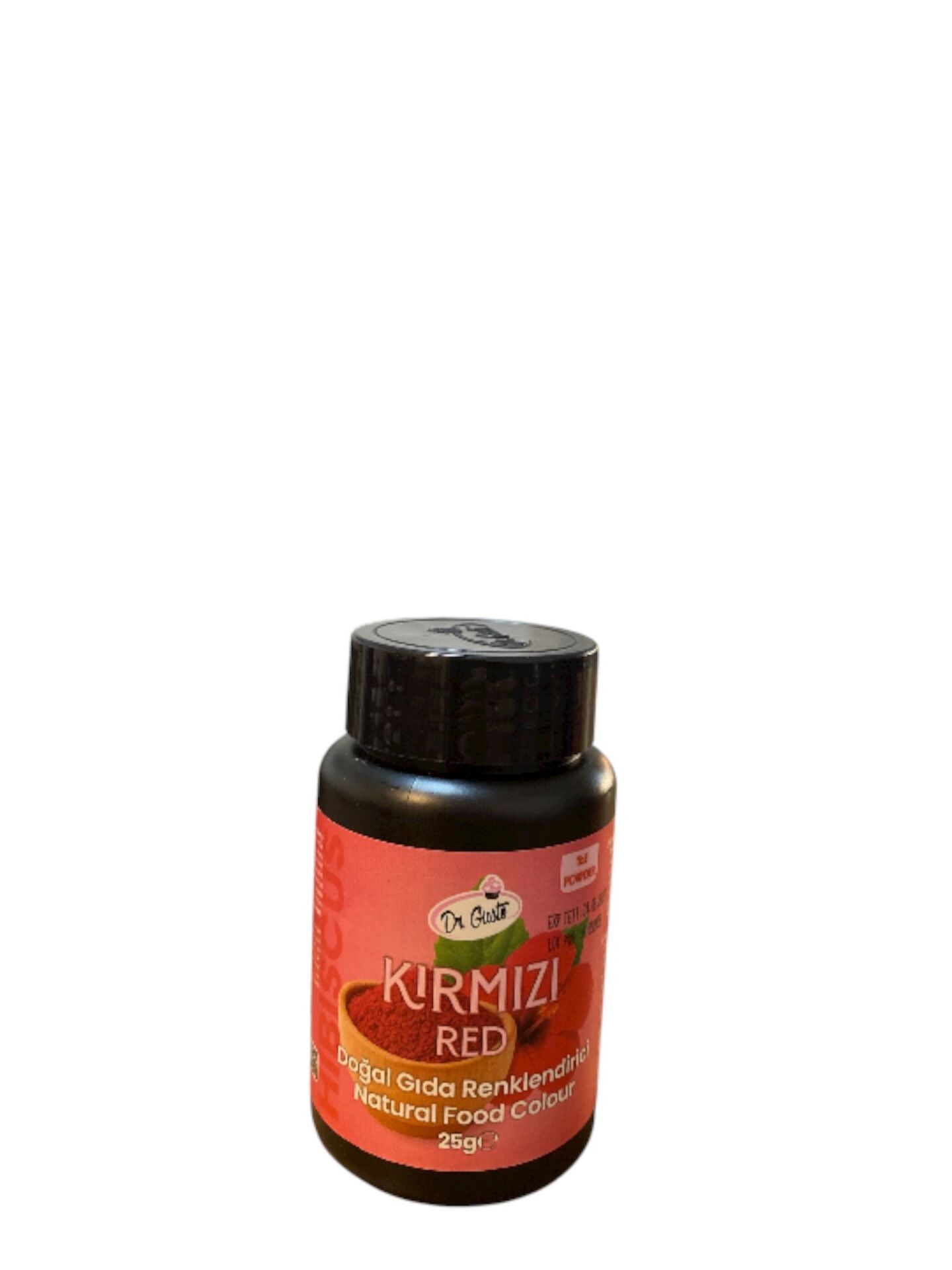 DR.GUSTO DOĞAL TOZ GIDA BOYASI KIRMIZI 25 GR
