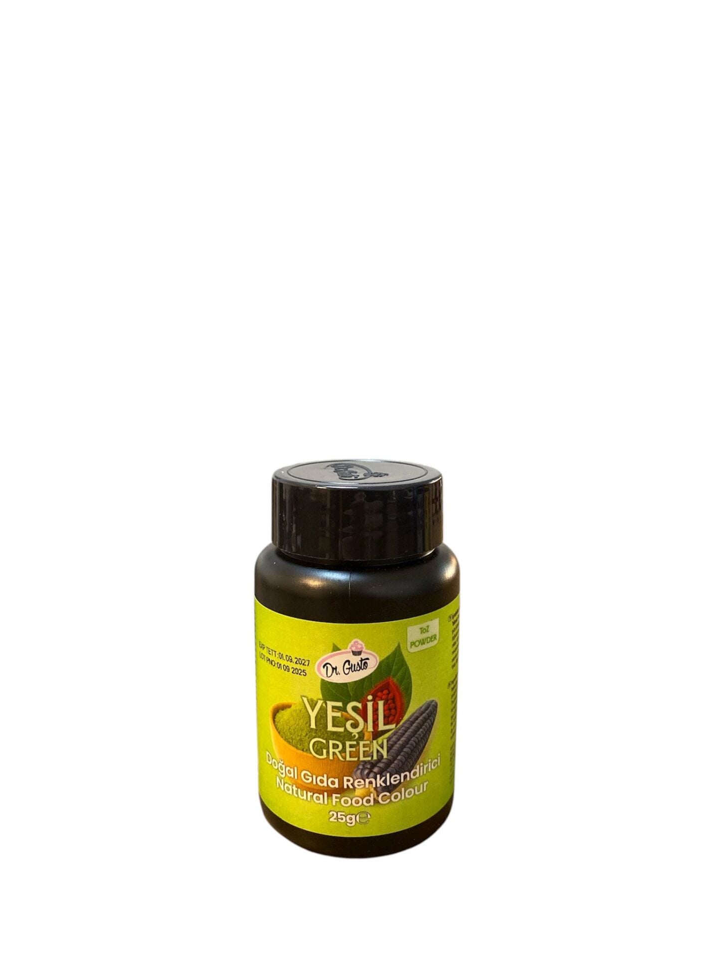 DR.GUSTO DOĞAL TOZ GIDA BOYASI YEŞİL 25 GR