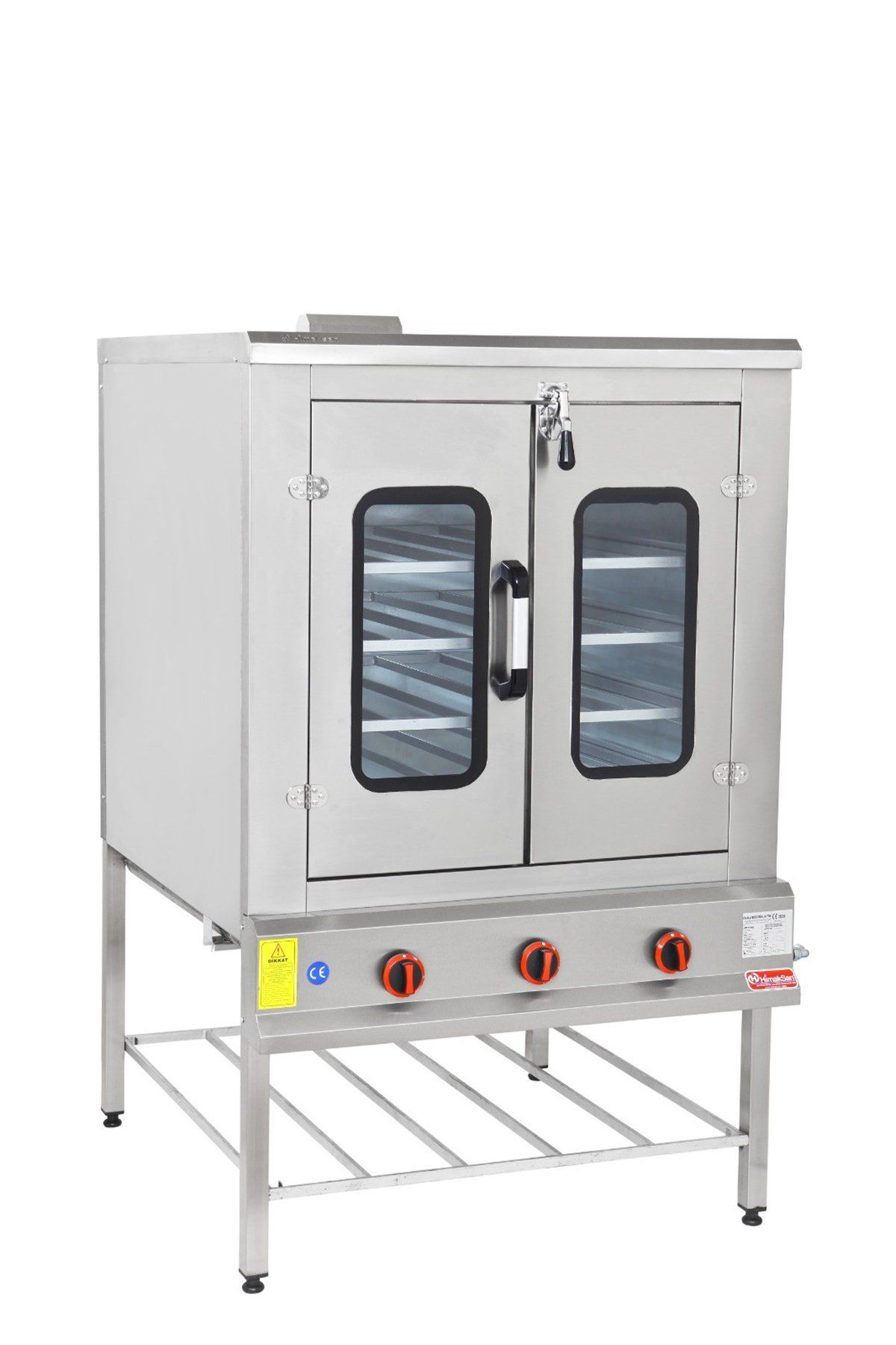 Çift Kapılı Pasta Börek Fırını Gazlı ve Lpg Li 100x100x160 Cm HMK-PB 1010