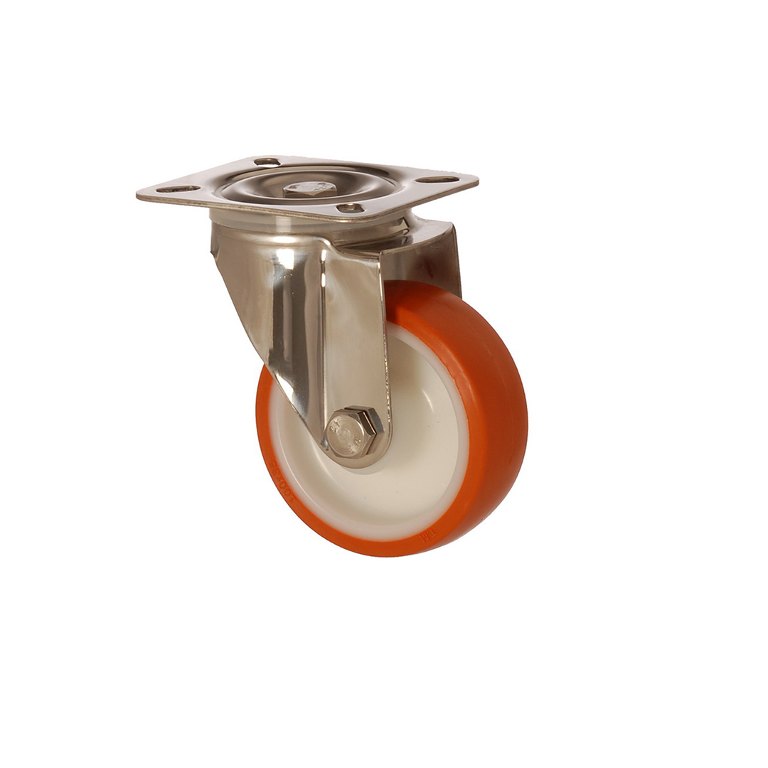 Maşalı Poliüretan Dönerli  Tekerlek (80x30)