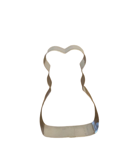 Pasta ve Kurabiye Kalıbı Metal Elbise 6x9.5x2.5 cm
