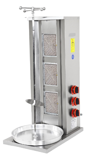 3 lü Döner Ocağı Gazlı ve Lpg'li 35x24x90 cm