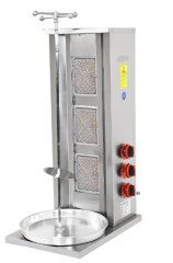 3 lü Döner Ocağı Gazlı ve Lpg'li 35x24x90 cm