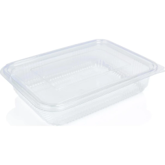 Sızdırmaz Plastik Kap Düz Kapak - 1250GR