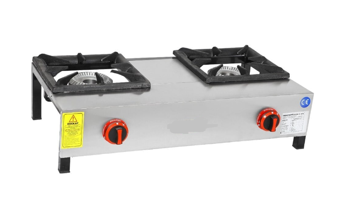 2'li Kısa Lokanta Ocağı Gazlı ve Lpg Li 86X45X25 Cm