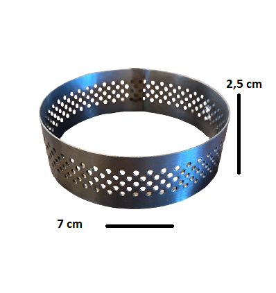 Pasta Çemberi Pandispanya Yuvarlak Delikli 2,5x7 cm